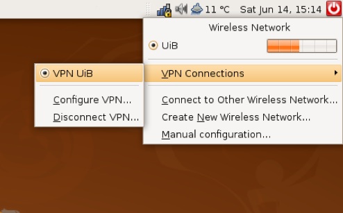 VPNtilkobling i Ubuntu Linux