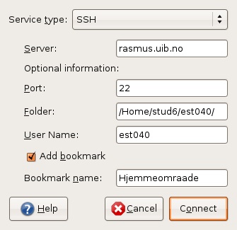 Hjemmeområde i Ubuntu Linux